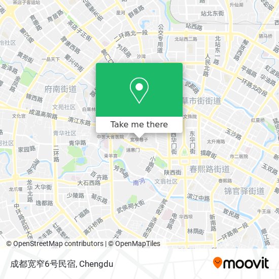 成都宽窄6号民宿 map