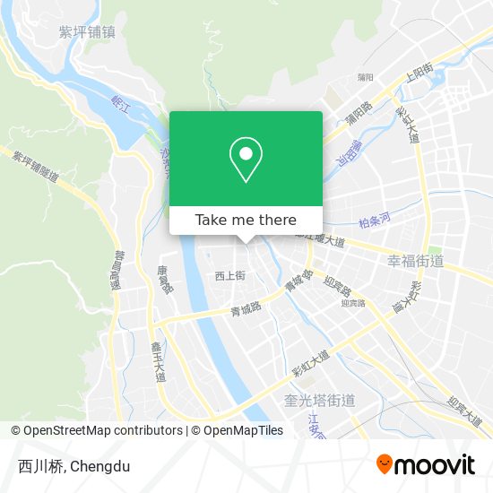 西川桥 map