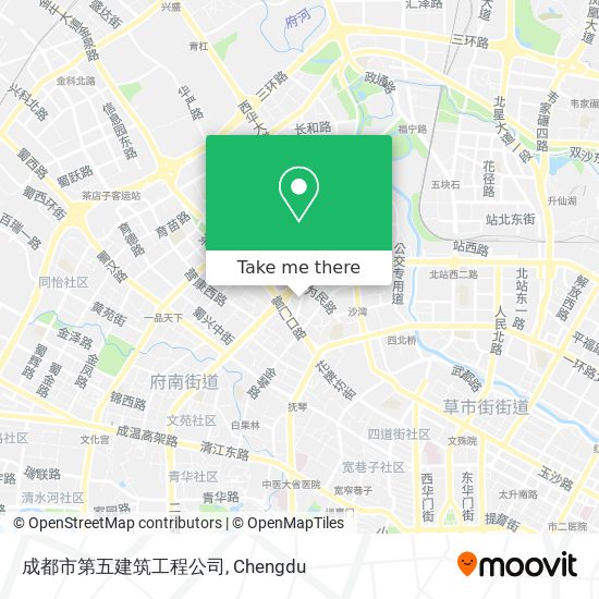 成都市第五建筑工程公司 map