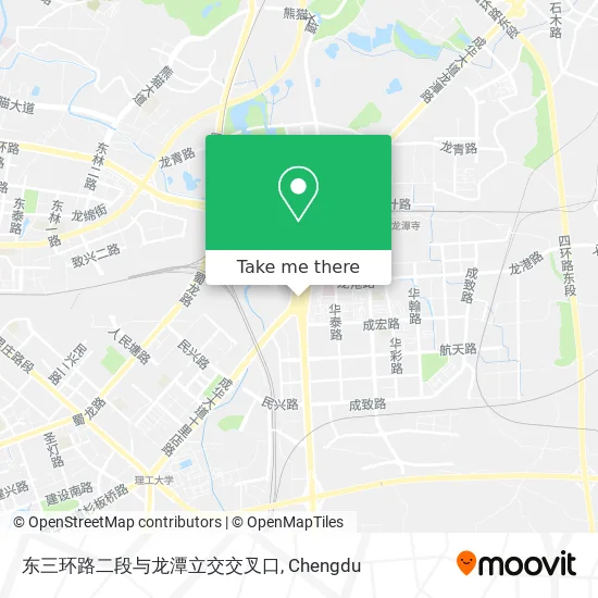 东三环路二段与龙潭立交交叉口 map