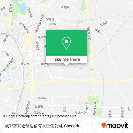成都东立仓储运输有限责任公司 map