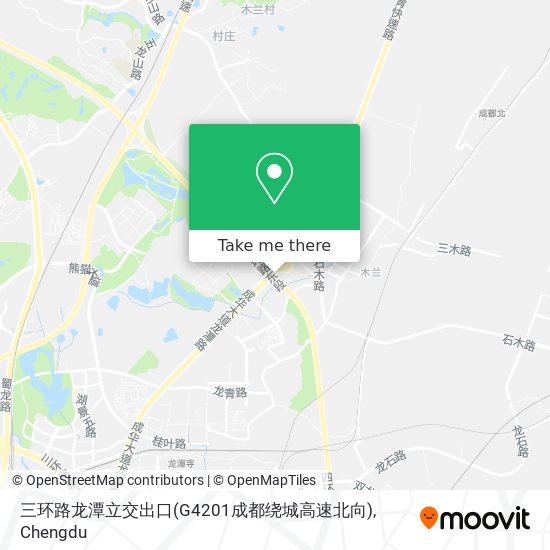 三环路龙潭立交出口(G4201成都绕城高速北向) map