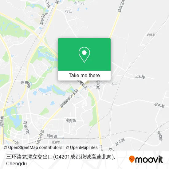 三环路龙潭立交出口(G4201成都绕城高速北向) map