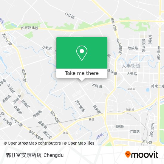 郫县富安康药店 map