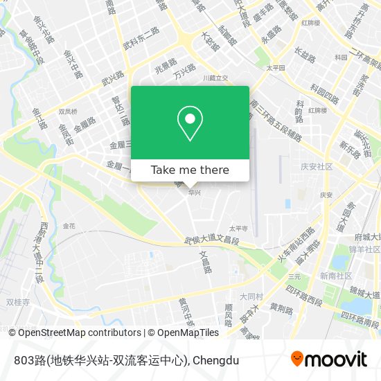 803路(地铁华兴站-双流客运中心) map