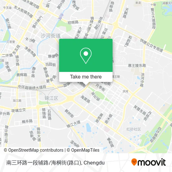 南三环路一段辅路/海桐街(路口) map