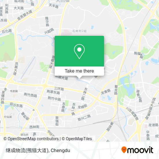 继成物流(熊猫大道) map