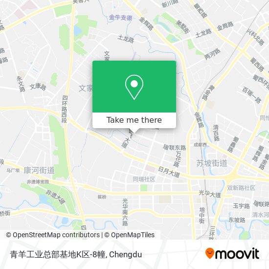 青羊工业总部基地K区-8幢 map