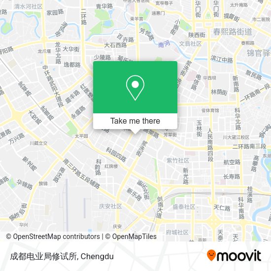 成都电业局修试所 map