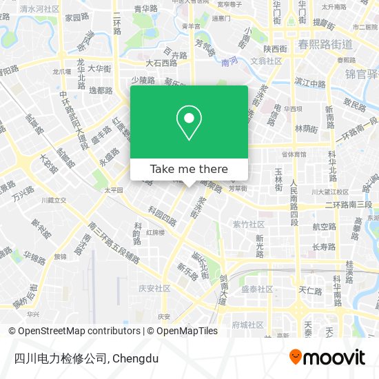 四川电力检修公司 map