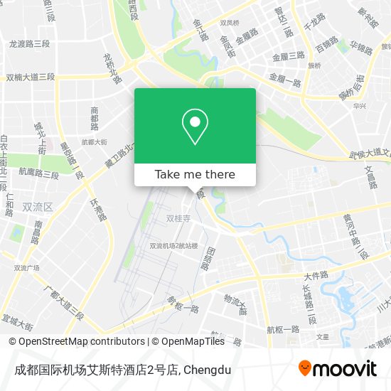 成都国际机场艾斯特酒店2号店 map