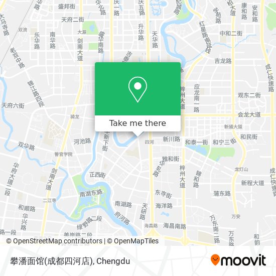 攀潘面馆(成都四河店) map