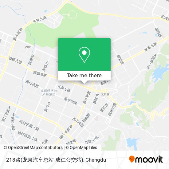 218路(龙泉汽车总站-成仁公交站) map