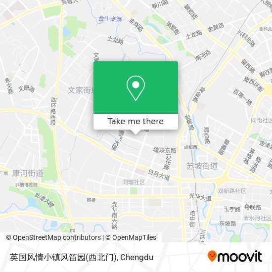 英国风情小镇风笛园(西北门) map