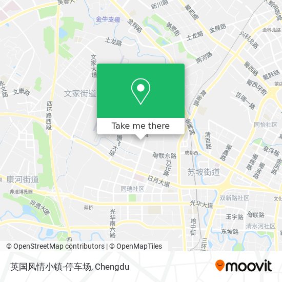 英国风情小镇-停车场 map
