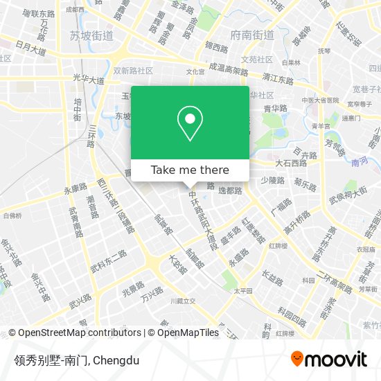领秀别墅-南门 map