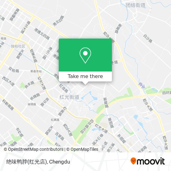 绝味鸭脖(红光店) map