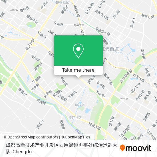 成都高新技术产业开发区西园街道办事处综治巡逻大队 map