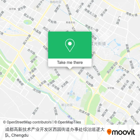 成都高新技术产业开发区西园街道办事处综治巡逻大队 map