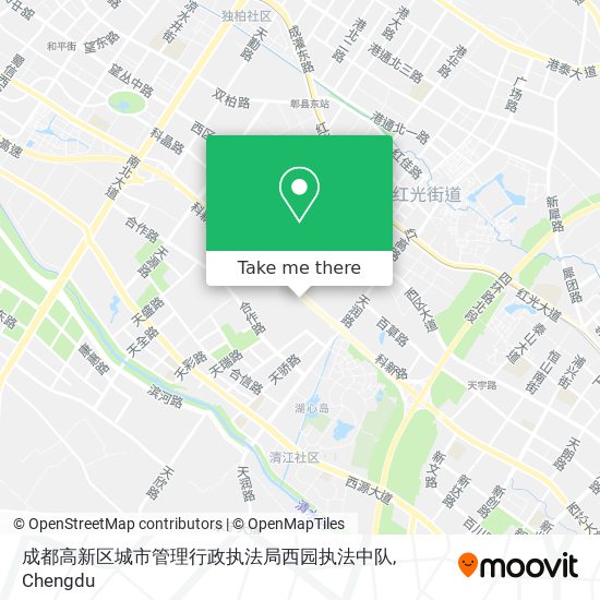 成都高新区城市管理行政执法局西园执法中队 map