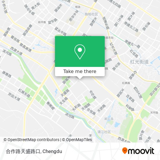 合作路天盛路口 map