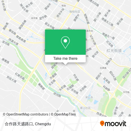 合作路天盛路口 map