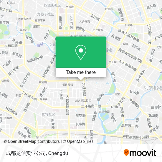 成都龙信实业公司 map