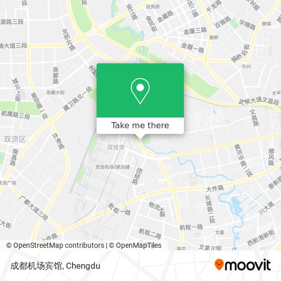 成都机场宾馆 map