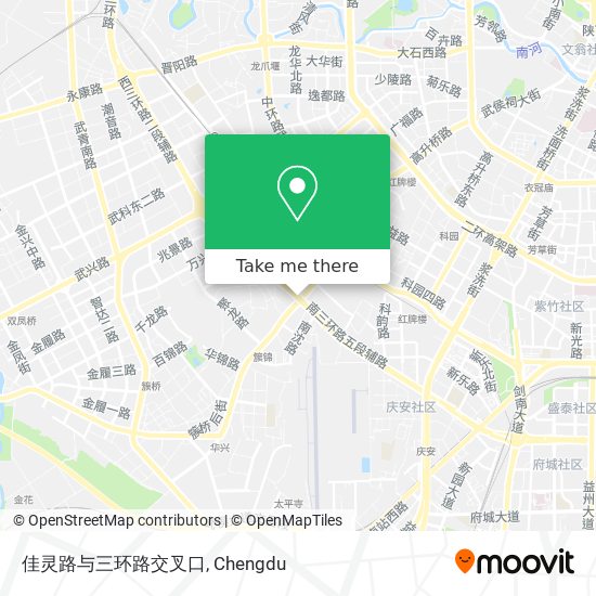 佳灵路与三环路交叉口 map