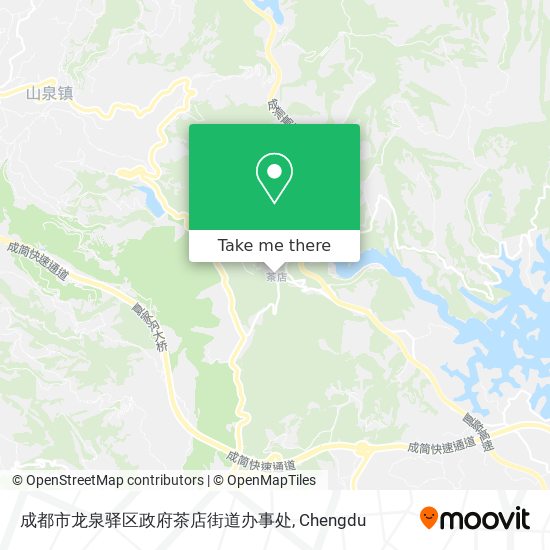 成都市龙泉驿区政府茶店街道办事处 map