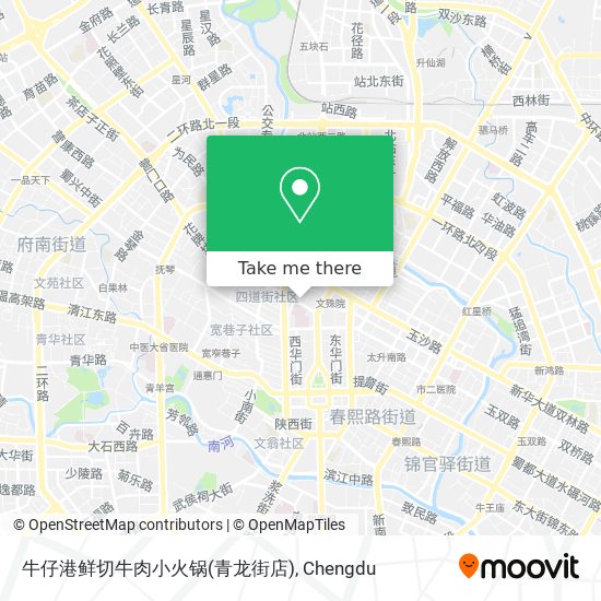 牛仔港鲜切牛肉小火锅(青龙街店) map