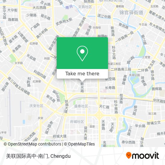 美联国际高中-南门 map