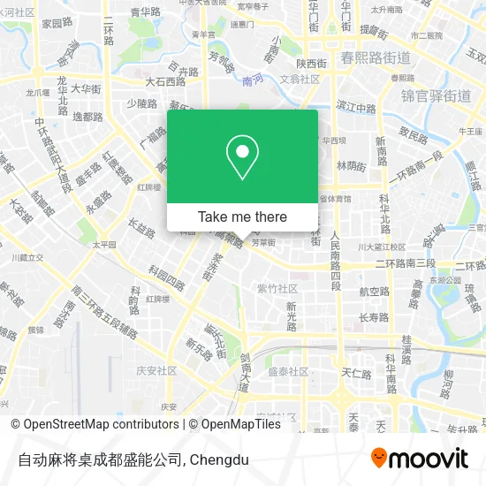 自动麻将桌成都盛能公司 map