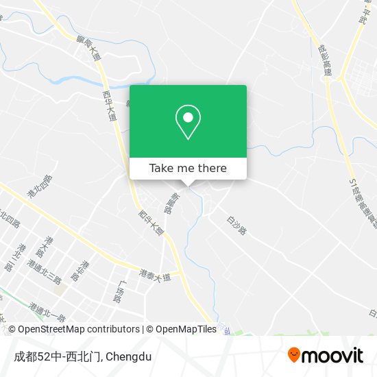 成都52中-西北门 map