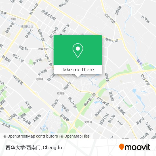西华大学-西南门 map