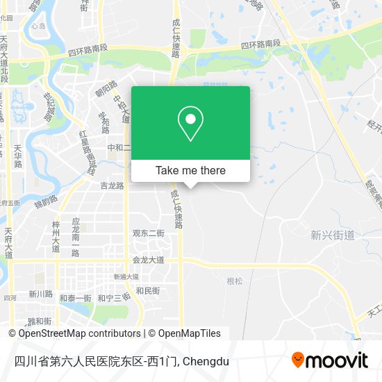四川省第六人民医院东区-西1门 map