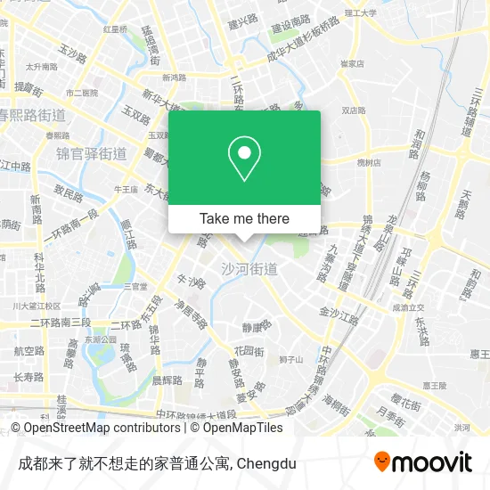 成都来了就不想走的家普通公寓 map
