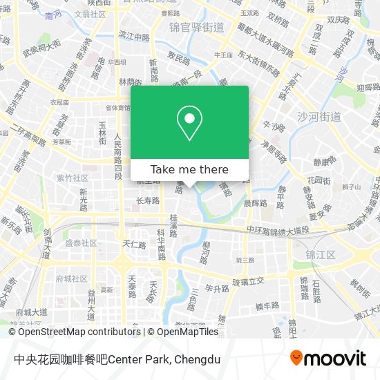 中央花园咖啡餐吧Center Park map