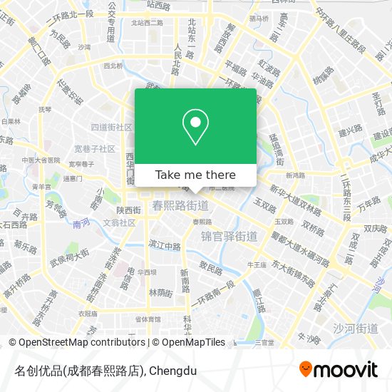 名创优品(成都春熙路店) map