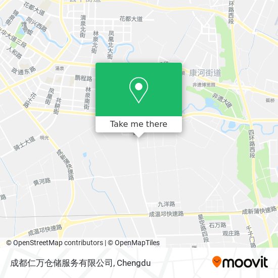 成都仁万仓储服务有限公司 map