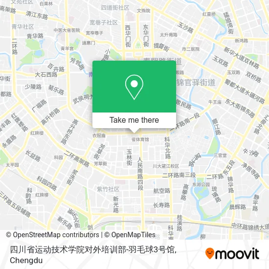 四川省运动技术学院对外培训部-羽毛球3号馆 map