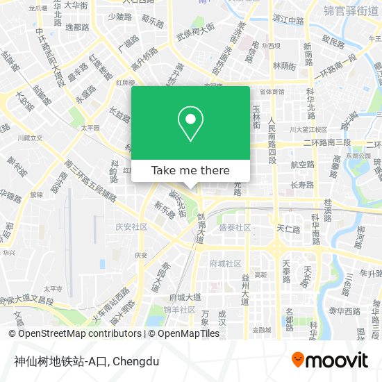 神仙树地铁站-A口 map