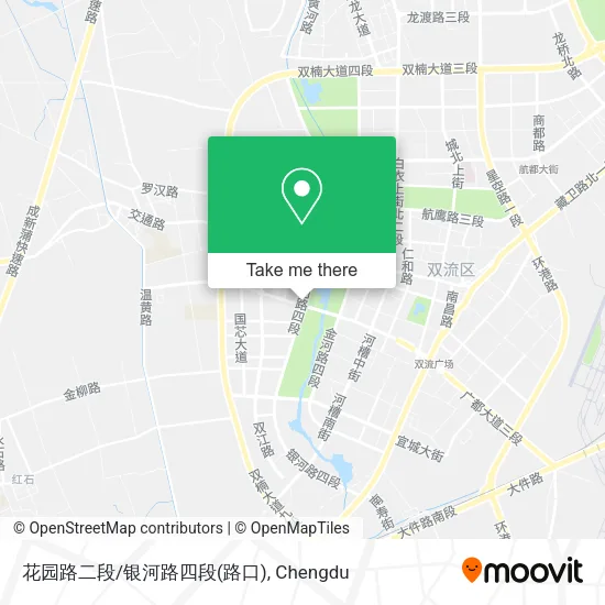 花园路二段/银河路四段(路口) map