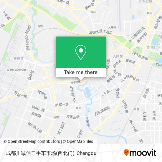 成都川诚信二手车市场(西北门) map