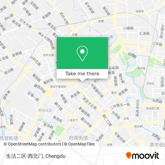 生活二区-西北门 map
