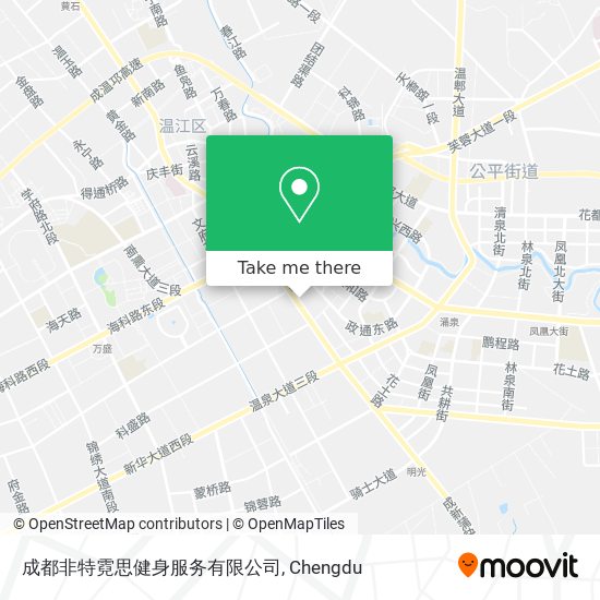 成都非特霓思健身服务有限公司 map