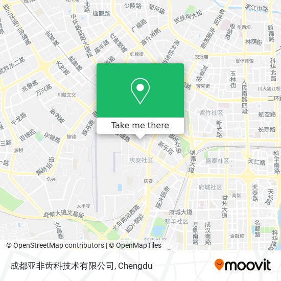 成都亚非齿科技术有限公司 map
