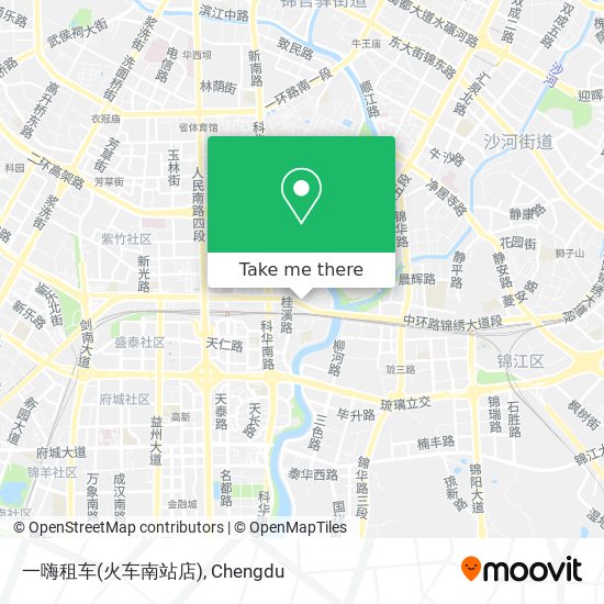 一嗨租车(火车南站店) map