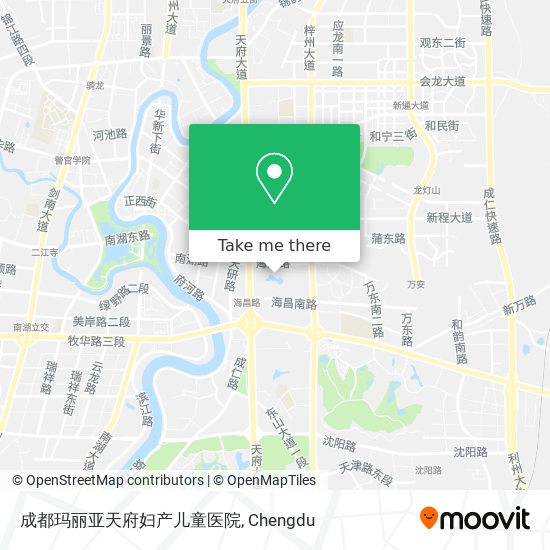 成都玛丽亚天府妇产儿童医院 map