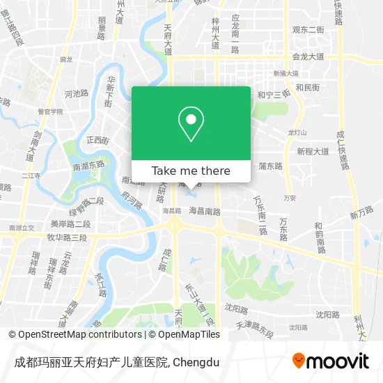 成都玛丽亚天府妇产儿童医院 map